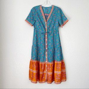 CUPSHE Bright Floral Boho Midi Dress NWT M